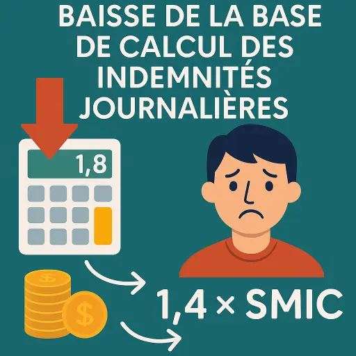 baisse de la base des calcul des indemnités journalières assurance maladie sécurité sociale baisse de la base des calcul des indemnités journalières assurance maladie sécurité sociale